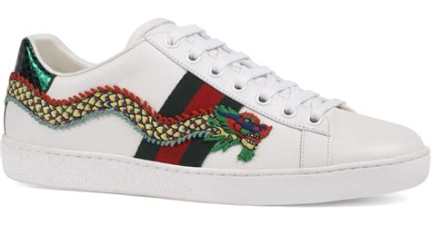 gucci scarpe uomo drago|gucci ace dragon shoes.